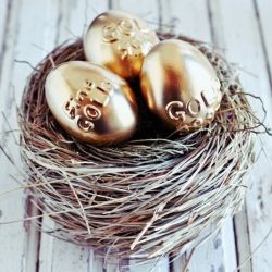 fine gold easter egg