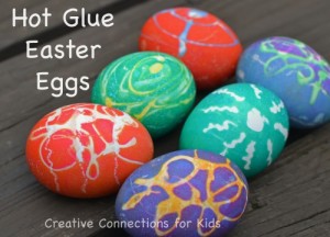 hot glue easter egg